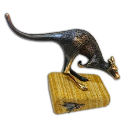 Kangaroo in Flight On Sandstone