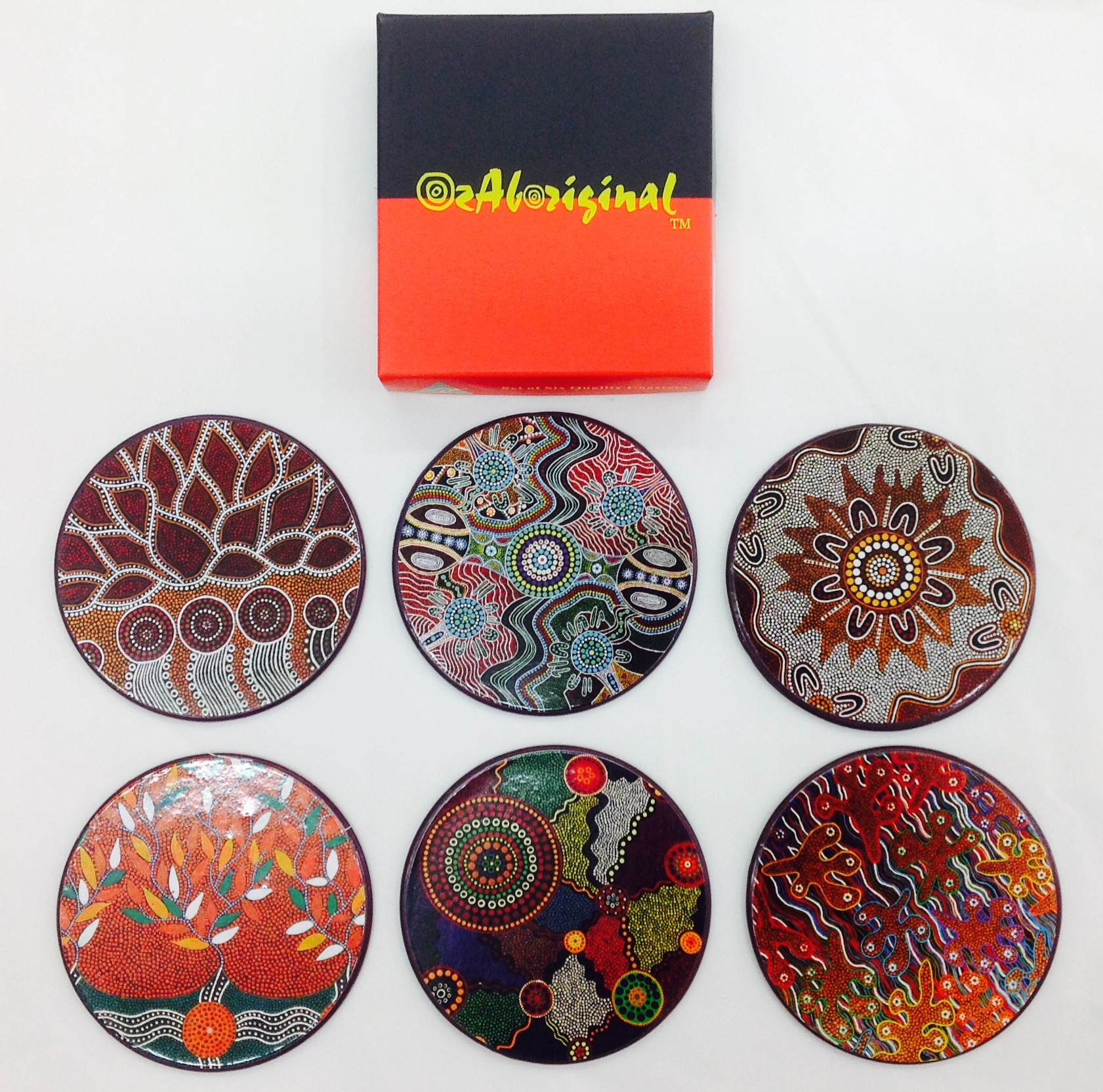 Beautiful Aboriginal designs representing cultural aspects.