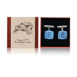 Green Turtle Cuff Links