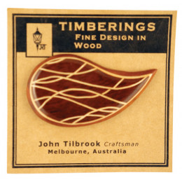 Inlaid Timber Broaches
