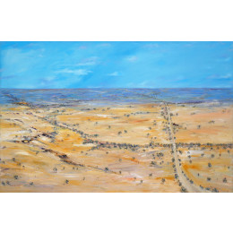 'Road to the Corner Country' 120cm x 180 cm